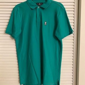 Teal Psycho Bunny size large